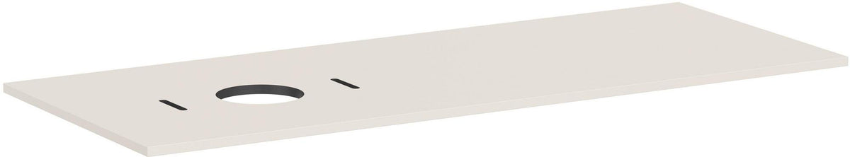 HANSGROHE Xilesa E Konsole 1375 mm Eiche mit Ausschnitt links für Aufsatzwaschtisch