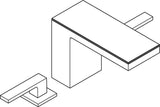 AXOR MYEDITION 110 Einhebel-Waschtischmischer mit Platte und Push-Open Ablaufgarnitur in Chrom / Spiegelglas