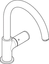 HANSGROHE HG EHM-Spültischmischer VERNIS Blend 260 M35, 1jet chrom – ComfortZone 210, schwenkbar