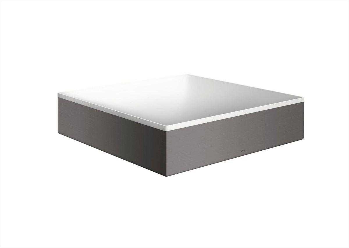 AXOR Suite Aufsatzwaschtisch 400x400mm SolidSurface chrom ohne Hahnloch