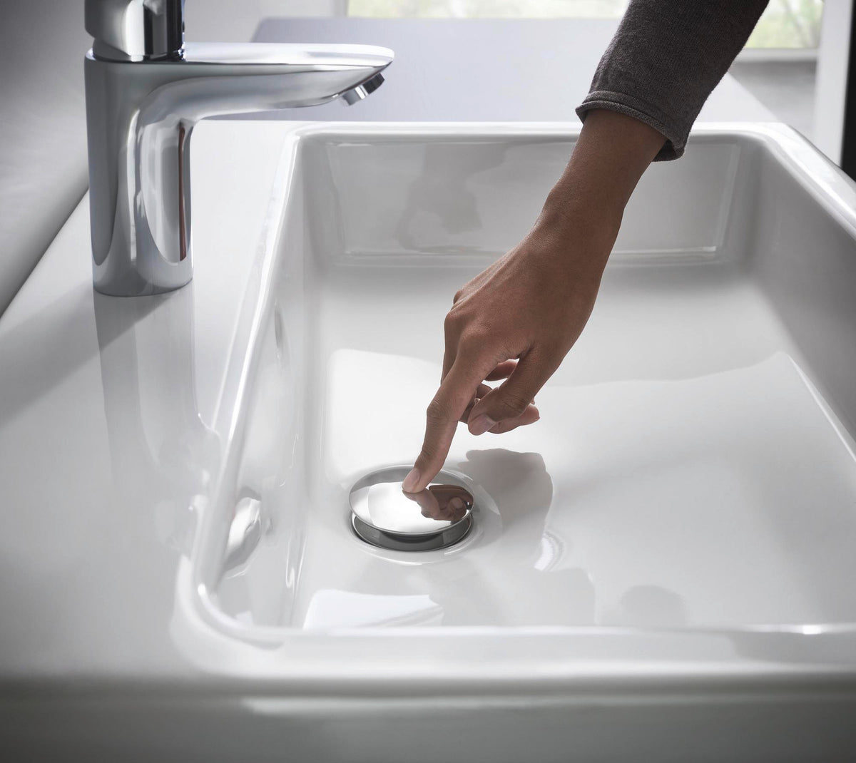 HANSGROHE Logis Einhebel-Waschtischmischer 100 mit Zugstangen-Ablaufgarnitur, chrom