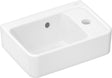 HANSGROHE Xanuia Q Handwaschbecken 360x250mm weiß mit SmartClean, Hahnloch und Überlauf
