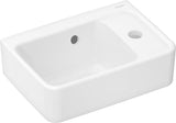 HANSGROHE Xanuia Q Handwaschbecken 360x250mm weiß mit SmartClean, Hahnloch und Überlauf
