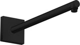 AXOR Brausearm 390 mm DN 15 eckig brushed nickel – Wandmontage
