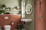 HANSGROHE WallStoris Handtuchhalter 581 mm mattschwarz – Wandmontage zum Kleben oder Bohren
