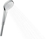HANSGROHE HG Handbrause CROMA SELECT S 1jet DN 15 weiß/chrom – Rain-Strahl, QuickClean