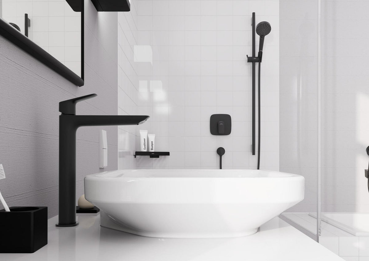 Hansgrohe HG Einhebel-Waschtischmischer 240 LOGIS mit Zugstangen-Ablaufgarnitur, chrom