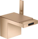 AXOR MYEDITION Einhebel-Bidetmischer ohne Platte polished gold optic mit Push-Open Ablaufgarnitur