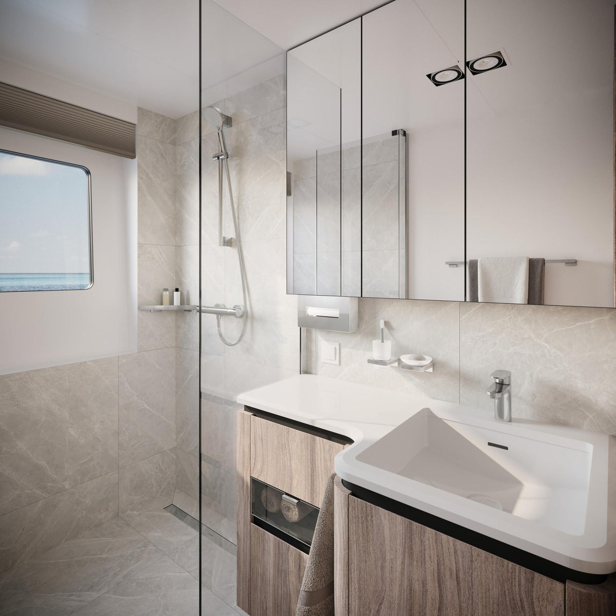 HANSGROHE Ecostat Comfort Brausethermostat DN 15 Aufputz Chrom mit Ecostop-Taste