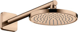 AXOR Brausearm 390mm DN 15 softsquare polished red gold – Wandmontage, Messing