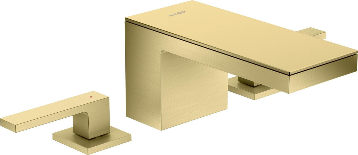 AXOR MYEDITION 3-Loch-Waschtischmischer 70 ohne Platte in polished gold optic – PowderRain