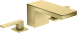 AXOR MYEDITION 3-Loch-Waschtischmischer 70 ohne Platte in polished gold optic – PowderRain