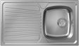 HANSGROHE Einbauspüle S210 A342 86 Edelstahl mit Abtropffläche