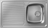 HANSGROHE Einbauspüle S210 A342 86 Edelstahl mit Abtropffläche