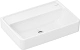 HANSGROHE Waschtisch Compact Xanuia Q 550x370mm weiß mit Hahnloch und Überlauf