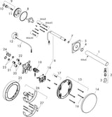 AXOR Uno Elektronik-Waschtischmischer 220 mm Aufputz Netzbetrieb Infrarot verchromt