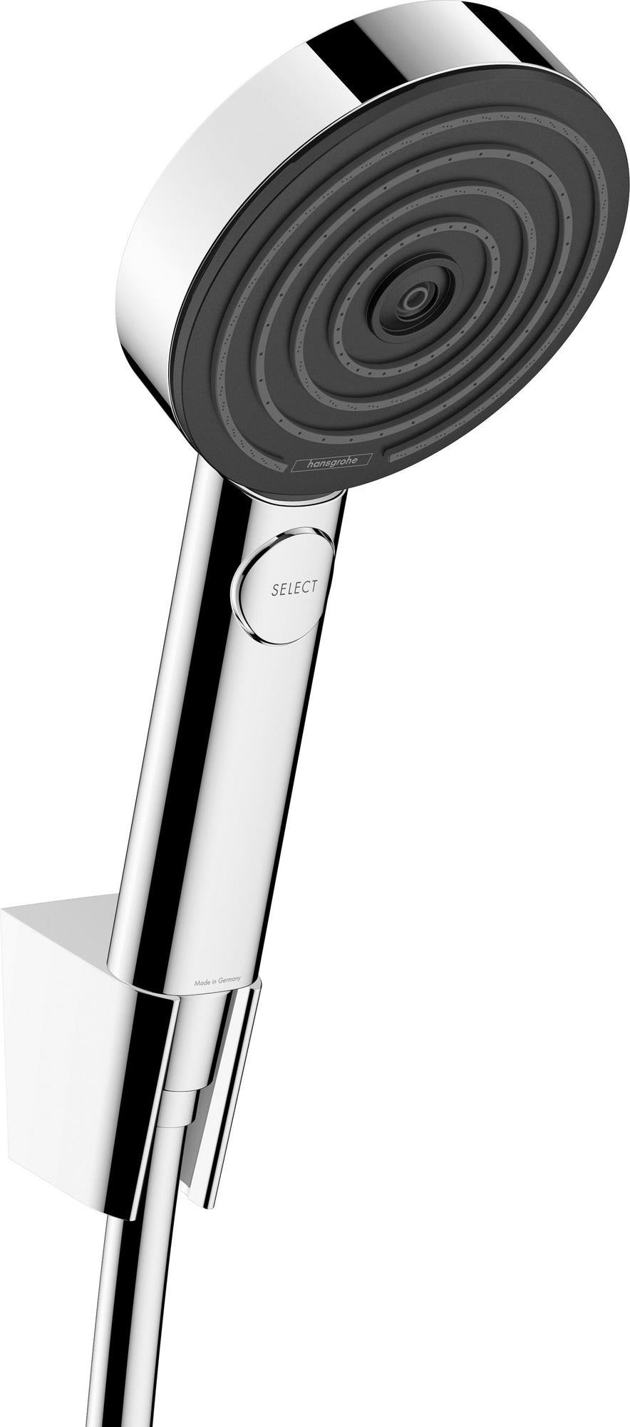 HANSGROHE Pulsify Select S 105 3jet Brauseset mattschwarz PowderRain Massagestrahl