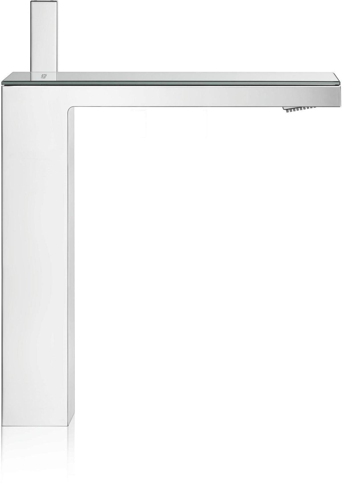AXOR MyEdition Waschtischmischer 230 mit Push-Open Ablaufgarnitur, chrom, Sicherheitsglas