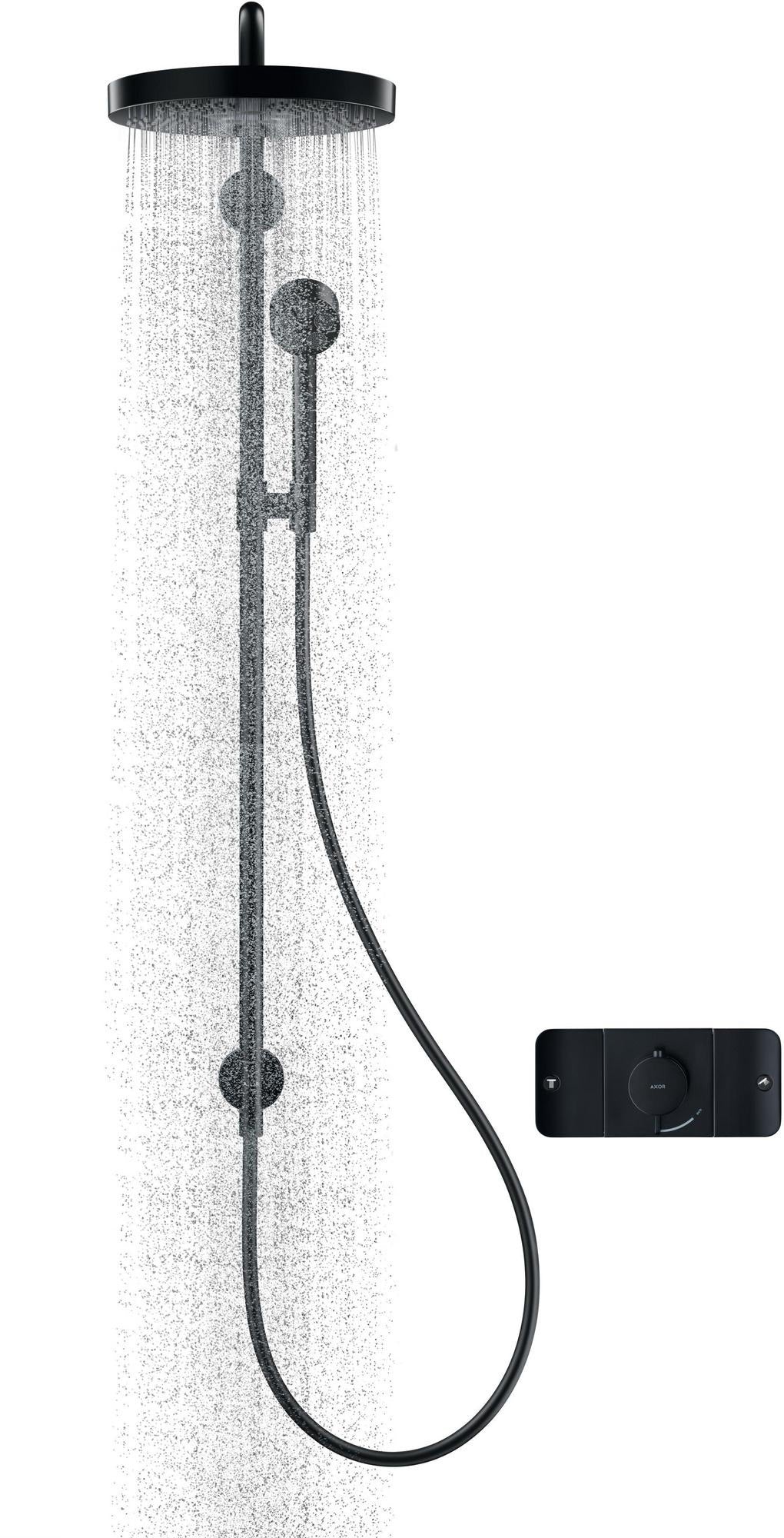 AXOR ONE 280 1jet Showerpipe Unterputz Chrom – Duschsystem mit Kopf- und Handbrause