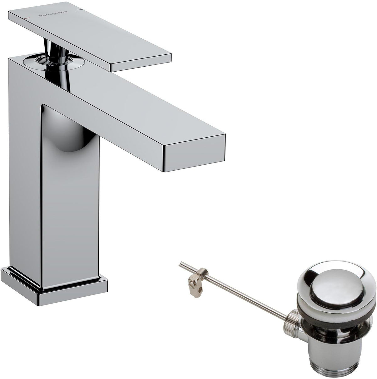 Hansgrohe Tecturis E 110 Einhebel-Waschtischmischer EcoSmart+ mit Ablaufgarnitur, Chrom