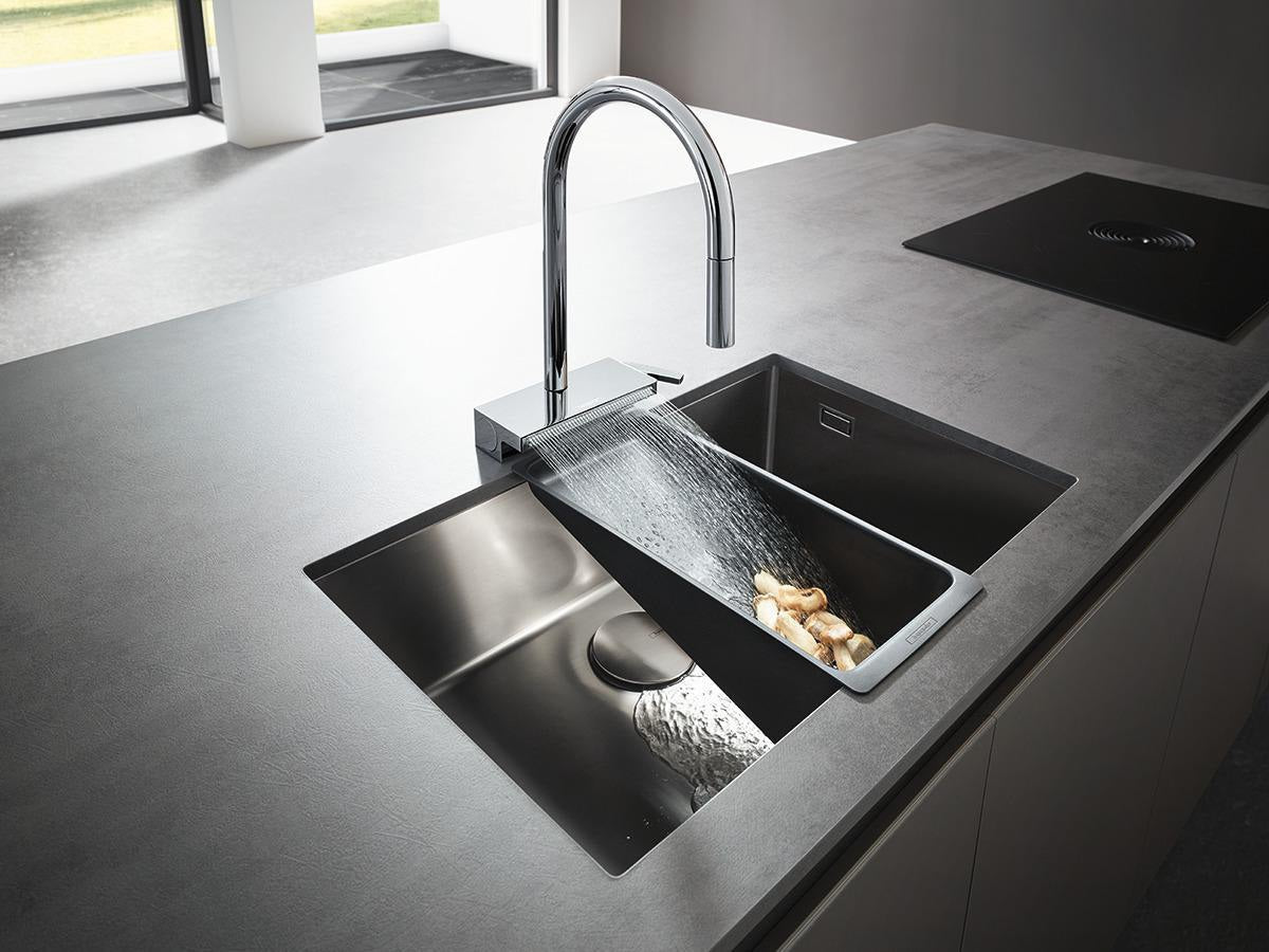 Hansgrohe HG Spültischmischer 170 Aquno Select M81 mit Ausziehbrause 3jet Chrom