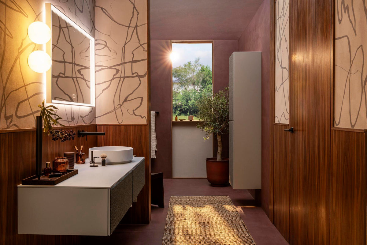 HANSGROHE Xevolos E Konsole 1370 mm mit Ausschnitt rechts – ohne Hahnloch, matt