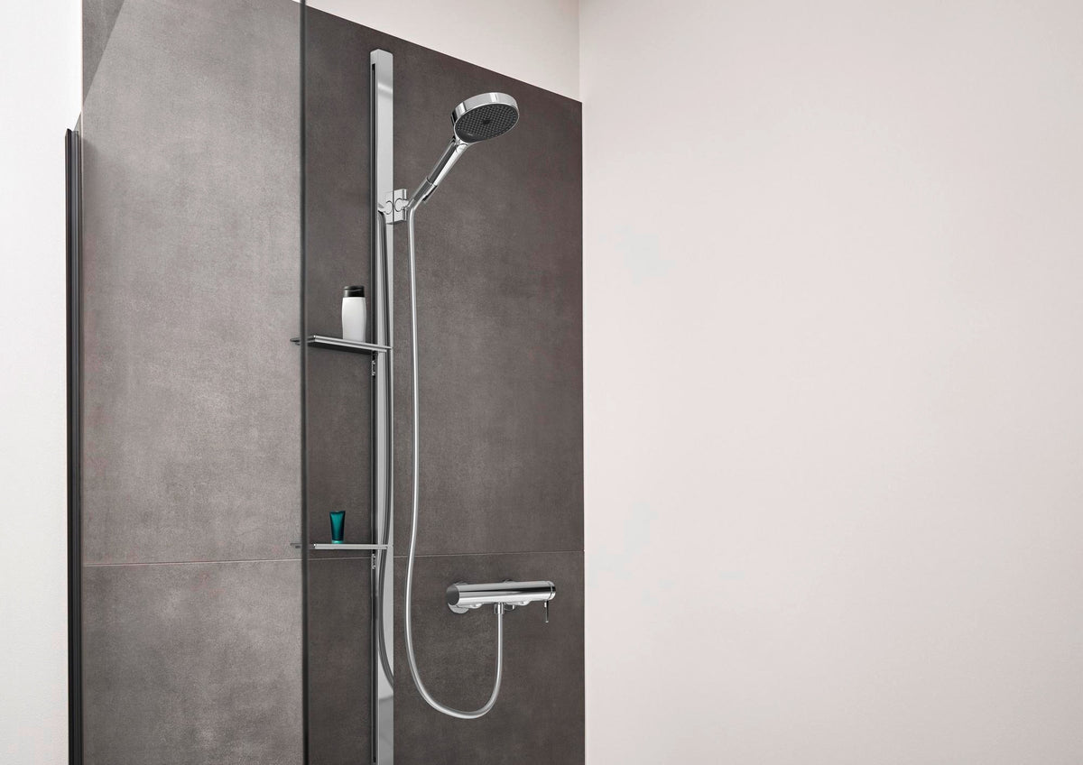 HANSGROHE HG Handbrause Rainfinity 130 3jet Chrom – 3 Strahlarten, QuickClean, Select-Taste