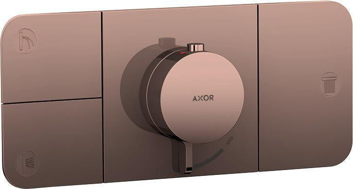 AXOR One Thermostatmodul für 3 Verbraucher – Chrom, Select-Tasten, Eco-Funktion