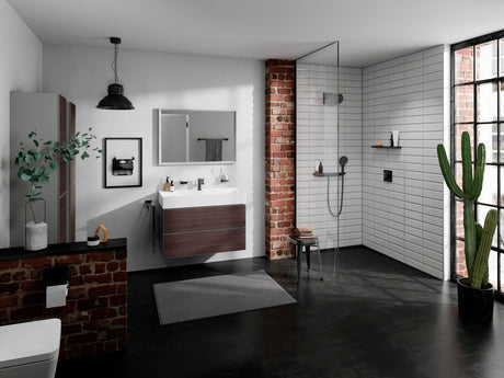 HANSGROHE HG Handbrause Rainfinity 130 3jet Chrom – 3 Strahlarten, QuickClean, Select-Taste
