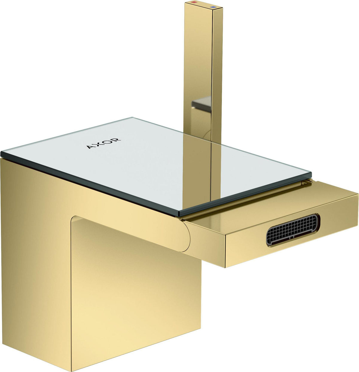 AXOR MyEdition Platte 150 in Leder – Abnehmbare Design-Abdeckung für Waschtischarmaturen