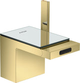 AXOR MyEdition Platte 150 in Leder – Abnehmbare Design-Abdeckung für Waschtischarmaturen