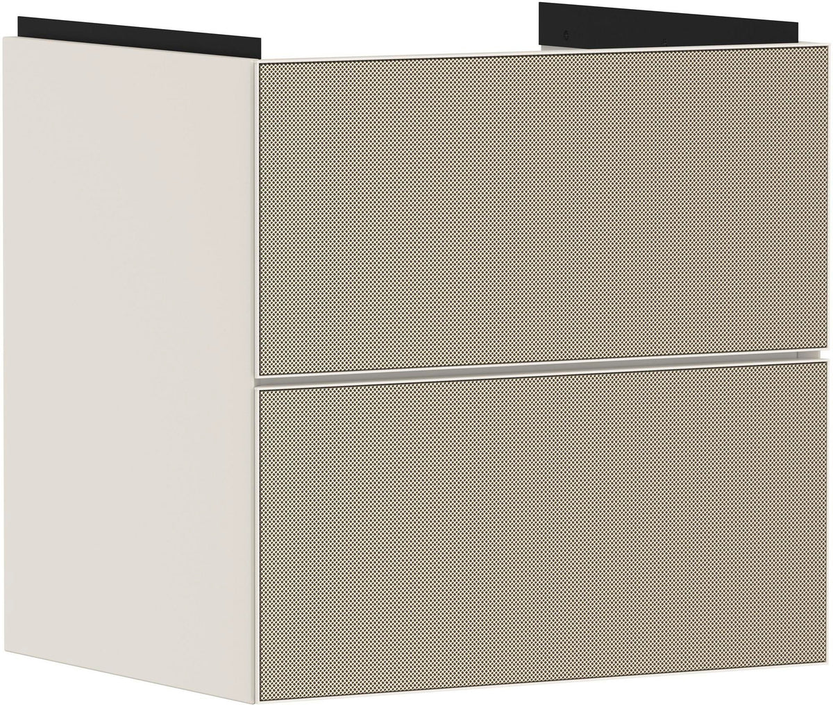 HANSGROHE Xevolos E Waschtischunterschrank 580 mm mattweiß/eiche dunkel mit Push-Open und SoftClose