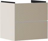HANSGROHE Xevolos E Waschtischunterschrank 580 mm mattweiß/eiche dunkel mit Push-Open und SoftClose