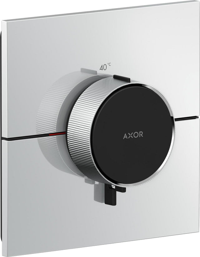 AXOR ShowerSelect ID HighFlow Thermostat Unterputz eckig chrom – präzise Temperatur- und Volumensteuerung