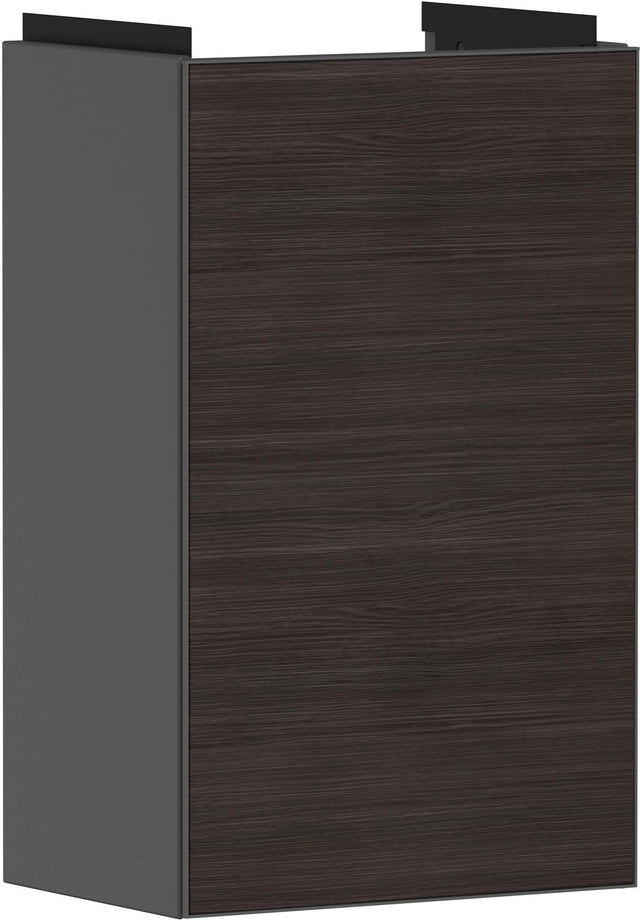 HANSGROHE Xevolos E Waschtischunterschrank 340 mm, Anschlag rechts, schiefergrau matt – grifflos mit PushOpen