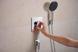 HANSGROHE Ecostat Comfort E Thermostat Fertigset für 2 Verbraucher – BBC, iBox universal 2