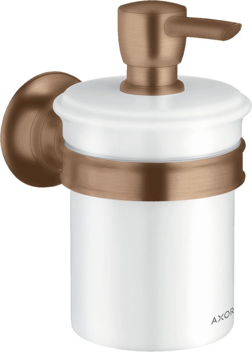 AXOR MONTREUX Lotionspender Wandmontage – 300 ml Porzellan-Behälter, verchromt