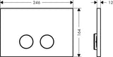 AXOR FlushPlate Drückerplatte für Geberit Sigma Spülsysteme in Gold poliert