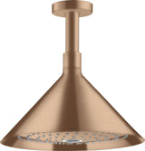 AXOR Kopfbrause 240 2jet von Hansgrohe – Chrom, Deckenmontage, Rain & RainAir