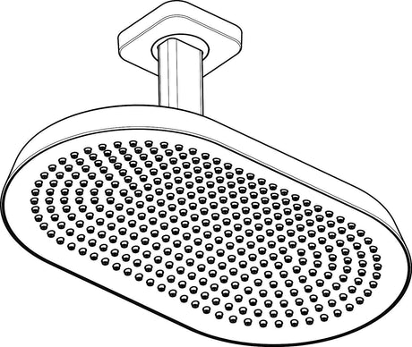 AXOR ShowerSphere 2jet Kopfbrause 370/220 mm mit Deckenanschluss von Hansgrohe