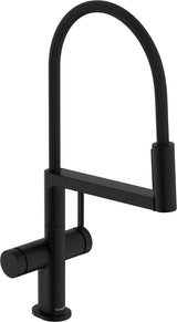 HANSGROHE Talis Select M54 PowderSpray Spültischmischer mattschwarz – ComfortZone 210, 3jet, Movaflex