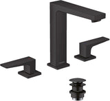 HANSGROHE Metropol 3-Loch-Waschtischarmatur mit Push-Open Ablaufgarnitur, Chrom, ComfortZone 160