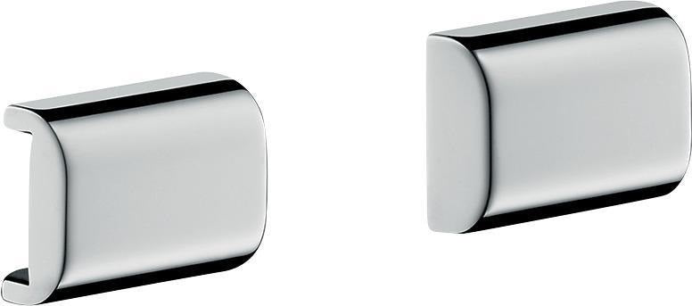 AXOR Universal Softsquare Abdeckung für Reling in Chrom – Hansgrohe Zubehör