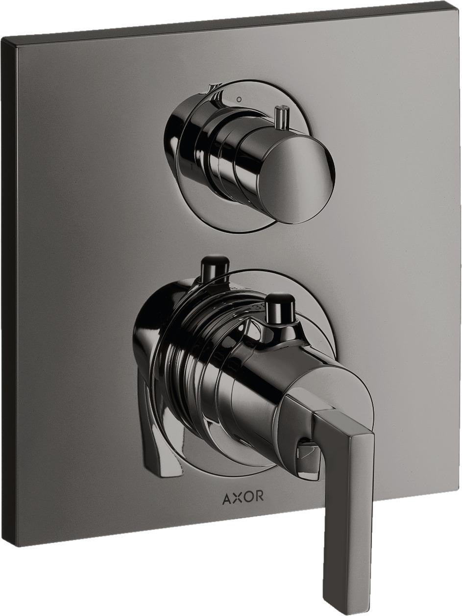 AXOR Citterio Thermostatbatterie Unterputz mit Abstellventil und Hebelgriff Chrom