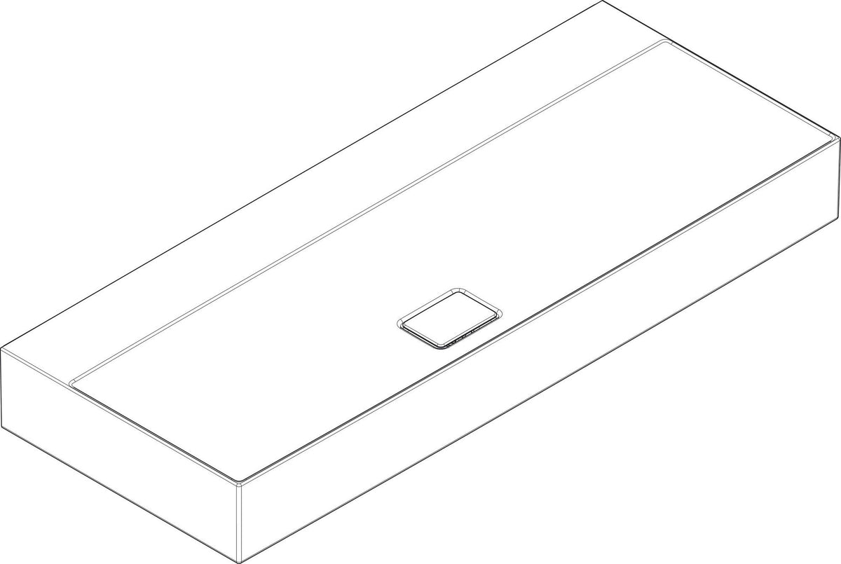 HANSGROHE Aufsatzwaschtisch Xevolos E 1200x480mm weiß mit SmartClean, 2 Hahnlöchern und Ablaufgarnitur