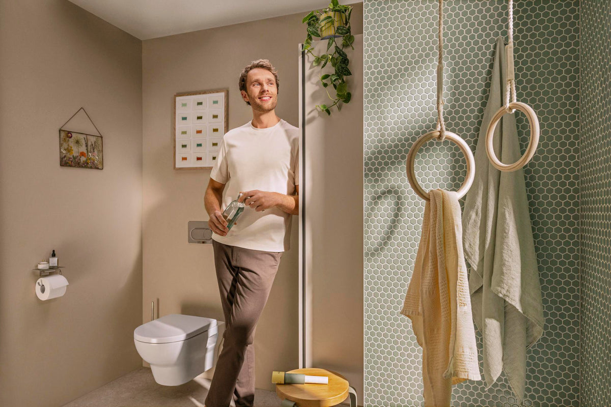 HANSGROHE Hochschrank Xilesa E 400x350mm, Türanschlag links, SoftClose, MDF MoistureProof