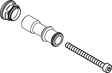 HANSGROHE Griffadapter für Absperrventil – Ersatzteil 95256000
