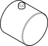 AXOR Uno Warmwasserseite Griff rot – Ventilgriff für Thermostat, geschnappt