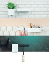 Hansgrohe WallStoris Wandleiste 500 mm mattschwarz – flexibel montierbare Deko- und Befestigungsleiste