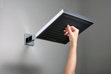 HANSGROHE Brausearm E 390 mm Chrom – Wandmontage mit Rosette